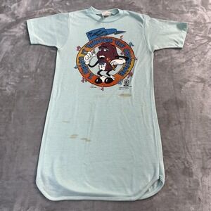 Vintage California Raisins Sleepshirt Youth Large 14-16 Blue Graphic 80s
